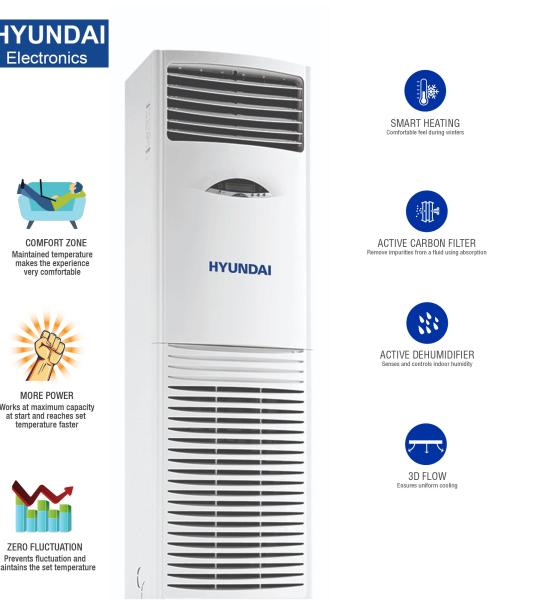 Hyundai 2 Ton Floor Standing Air Conditioner Non-Inverter (HYCFSGA-24GRN1)