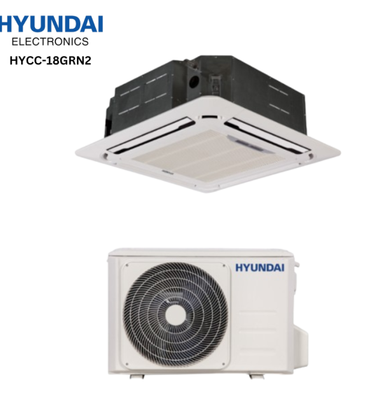Hyundai 1 Ton Ceiling Cassette Air Conditioner Non-Inverter (HYCC-12GRN1)