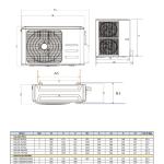 Midea One-Way Ceiling Cassette Inverter AC (MCBU-12/18HRFN8)