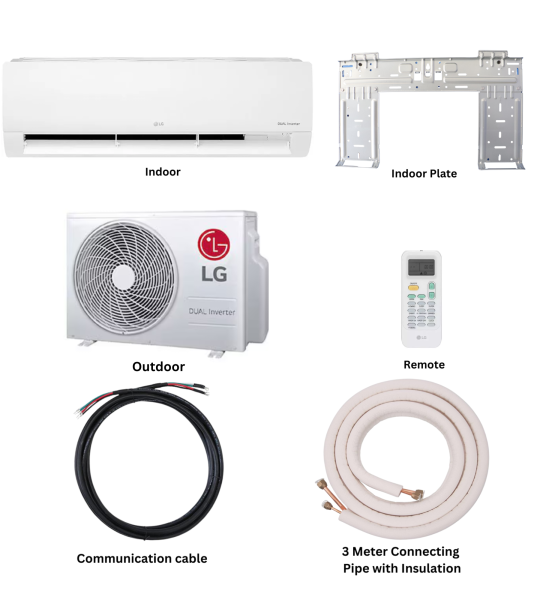 LG Dual Inverter Wall Mounted Split Air Conditioner